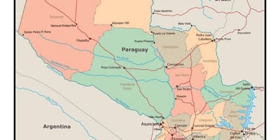 Карта Парагваю