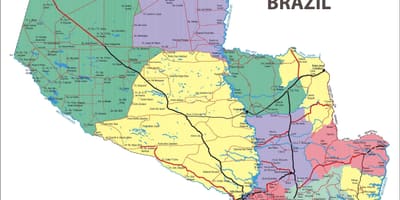 На карті Парагваю