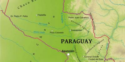 Карта Парагвай географія