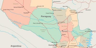 Парагвай асунсьйон карті