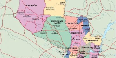 Карта політичних Парагвай